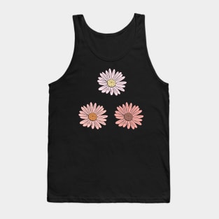 Pastel Pink Daisy Pack Tank Top